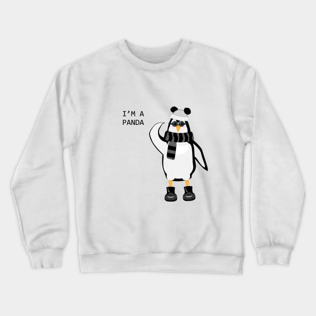 I am a panda Crewneck Sweatshirt by AliensRich